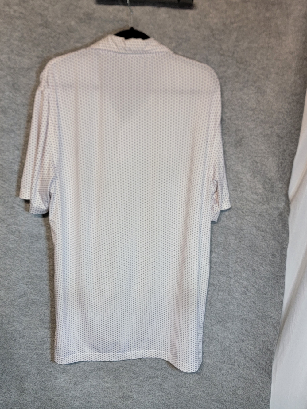 Peter Millar Summer Comfort Polo In White And Purple Size Medium - Picture 3 of 9
